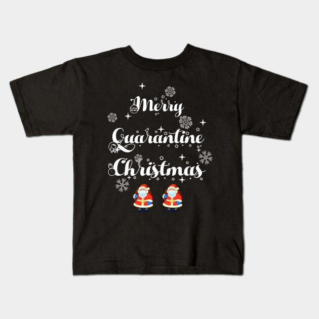 merry quarantine christmas Kids T-Shirt by Ghani Store